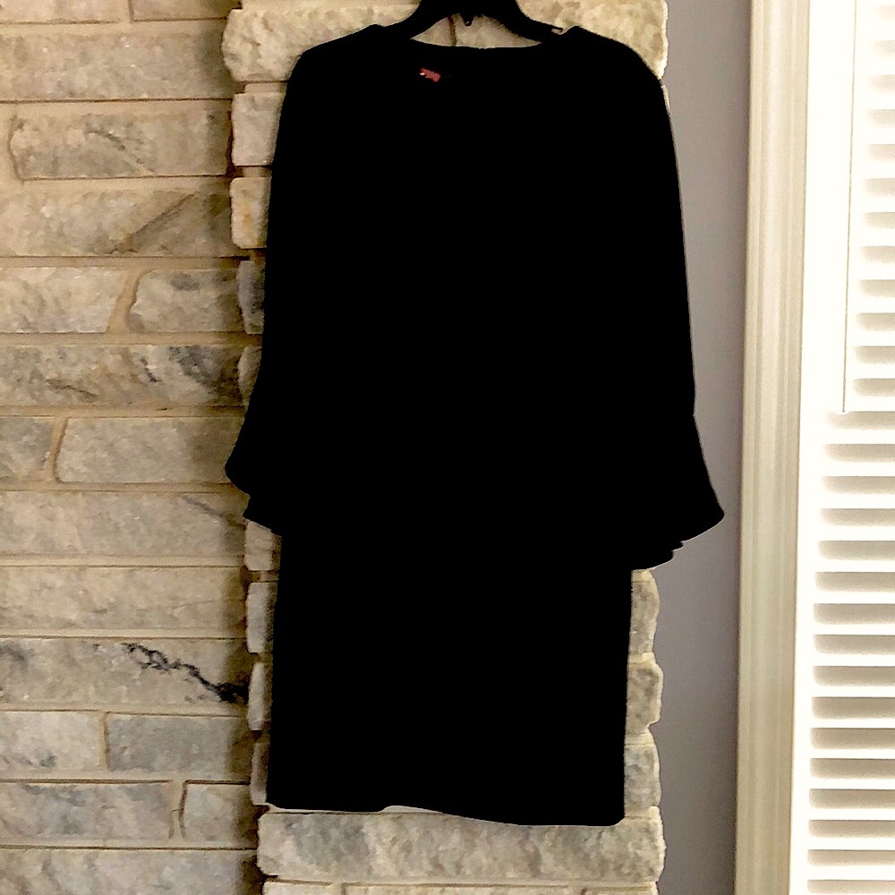 Flutter Sleeved Sheath Dress